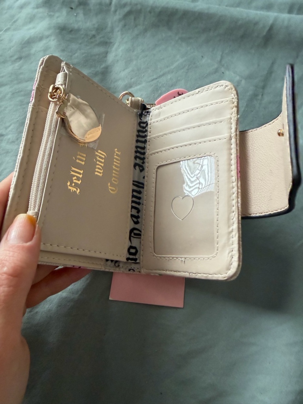 Juicy Couture Pink & Cream Strawberry Print Wallet NWT - Picture 6 of 9